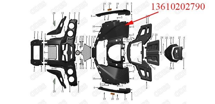 Front Cover Black Carbon Fiber Odes 800