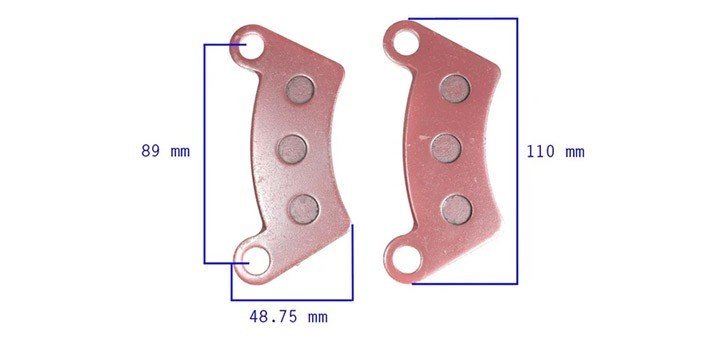 Kinroad 650 800 1100 cc front brake pad