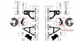 Steering Knuckle, RH Odes 800cc