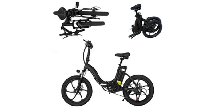 Faltbares Elektrofahrrad der Shark BK6-Serie