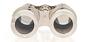 Vintage aluminum marine binocular