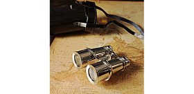 Vintage aluminum marine binocular