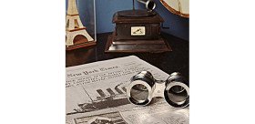 Vintage aluminum marine binocular